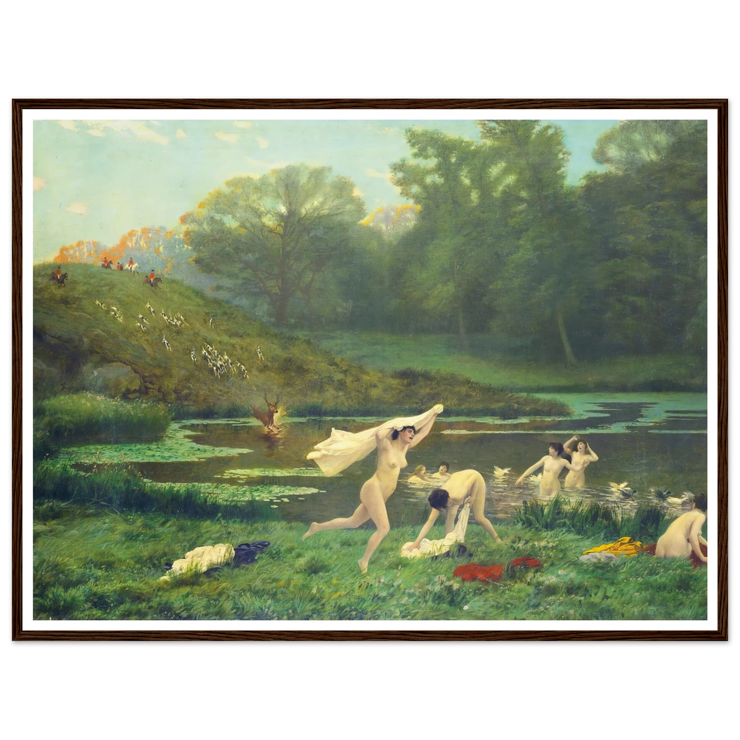 Diane Et Actéon Art Print | Jean Leon Gerome-Quipham Collections