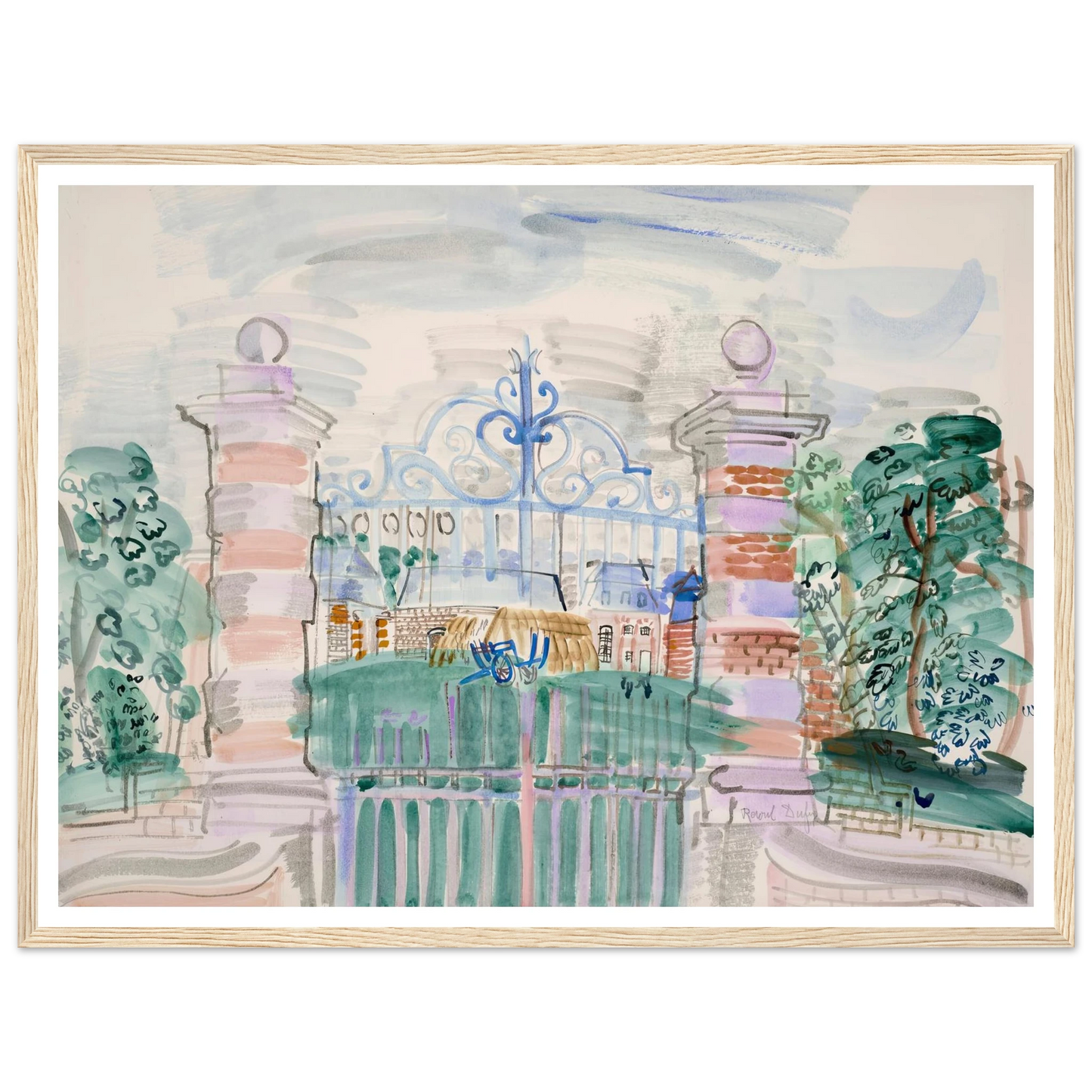 La ferme Louis XIII (1927) Art Print | Raoul Dufy-Quipham Collections