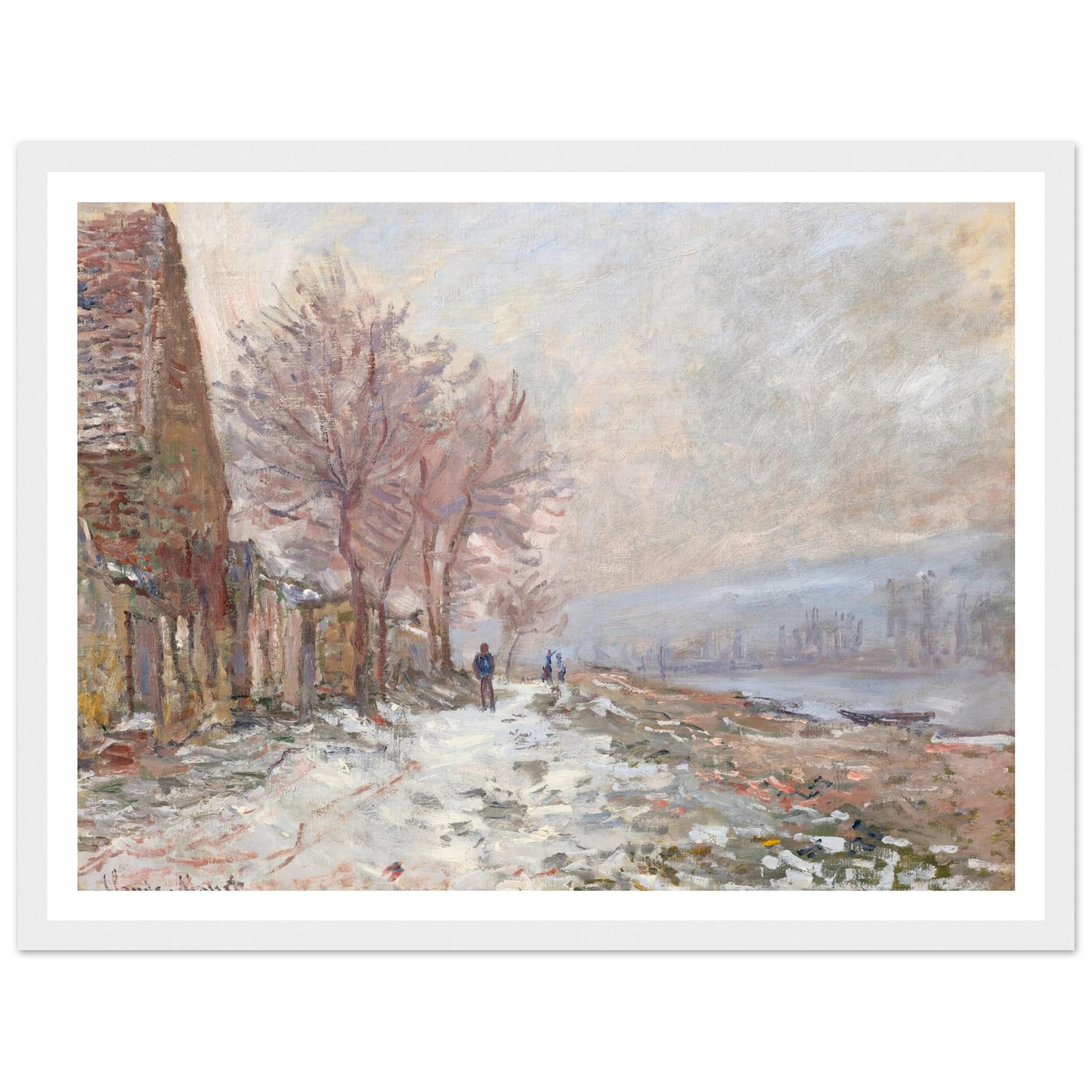 Lavacourt, l’hiver (1879) Art Print | Claude Monet-Quipham Collections