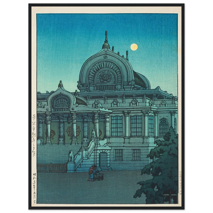 Tsukiji Honganji no yuzuki (Evening moon at Honganji Temple in Tsukiji) (1936) Art Print | Kawase Hasui-Quipham Collections
