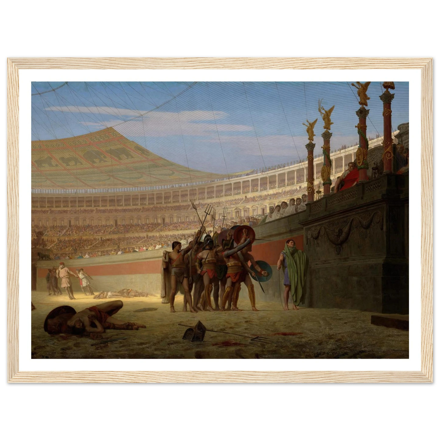 Ave Caesar! Morituri te salutant (Hail Caesar! We Who Are about to Die Salute You) (1859) Art Print | Jean Leon Gerome-Quipham Collections