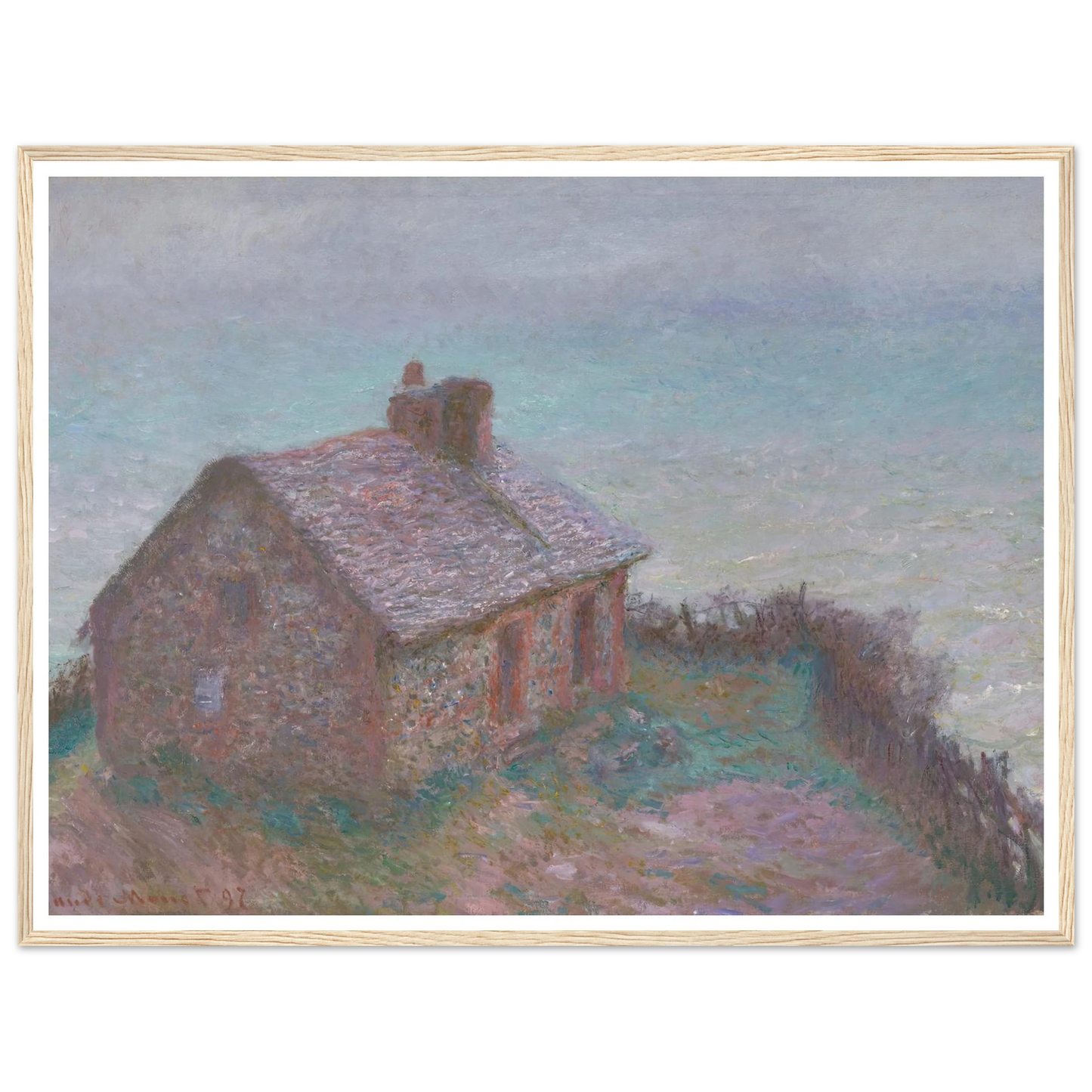 The Customs House at Varengeville (1897) Art Print | Claude Monet-Quipham Collections