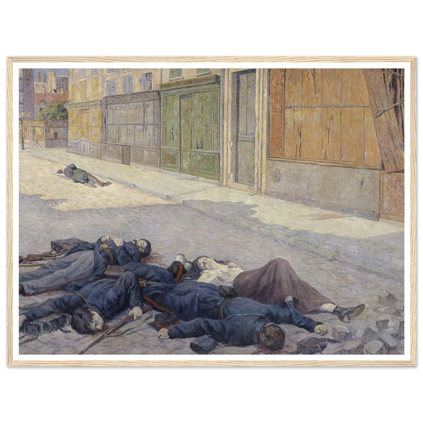 A Street in Paris in May 1871 (between 1903 and 1906) Art Print | Maximilien Luce-Quipham Collections