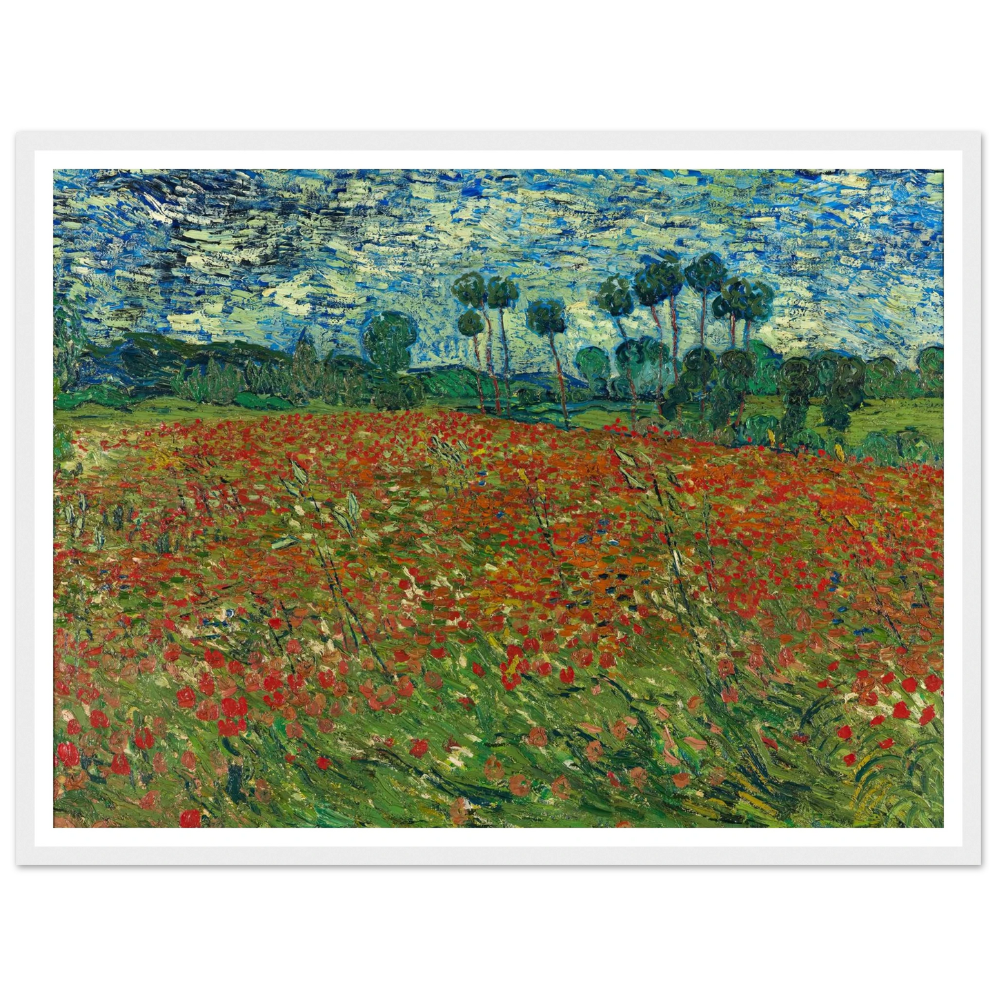 Poppy field Art Print | Vincent van Gogh-Quipham Collections