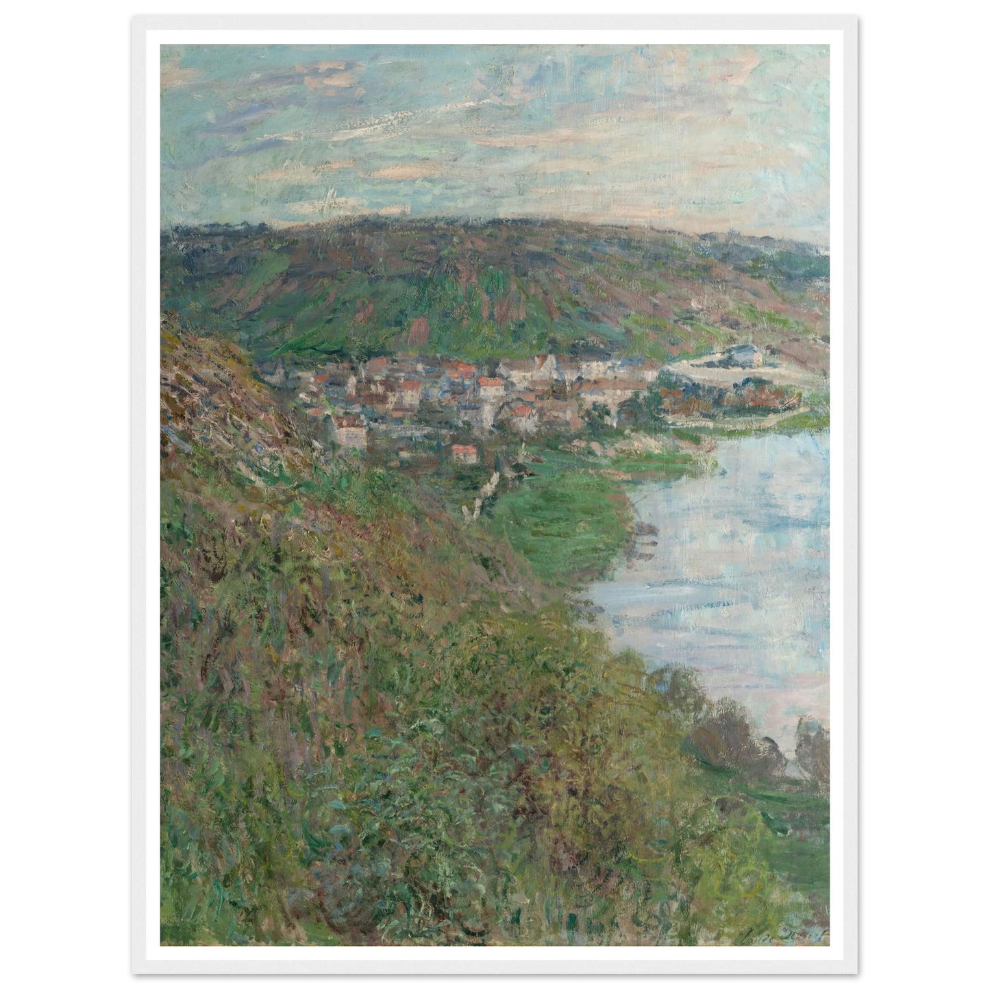 View of Vétheuil (1880) Art Print | Claude Monet-Quipham Collections