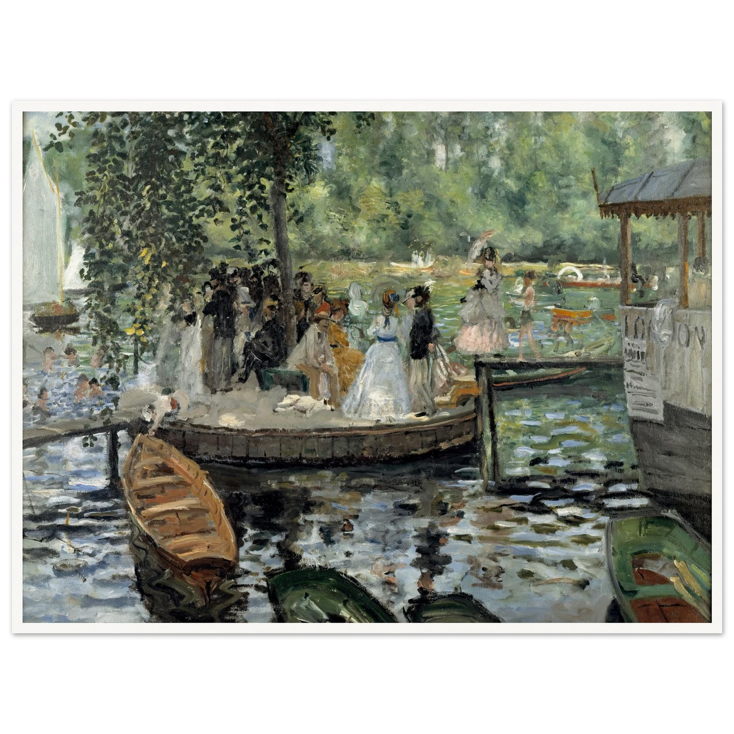 La Grenouillère Art Print | Pierre Auguste Renoir-Quipham Collections