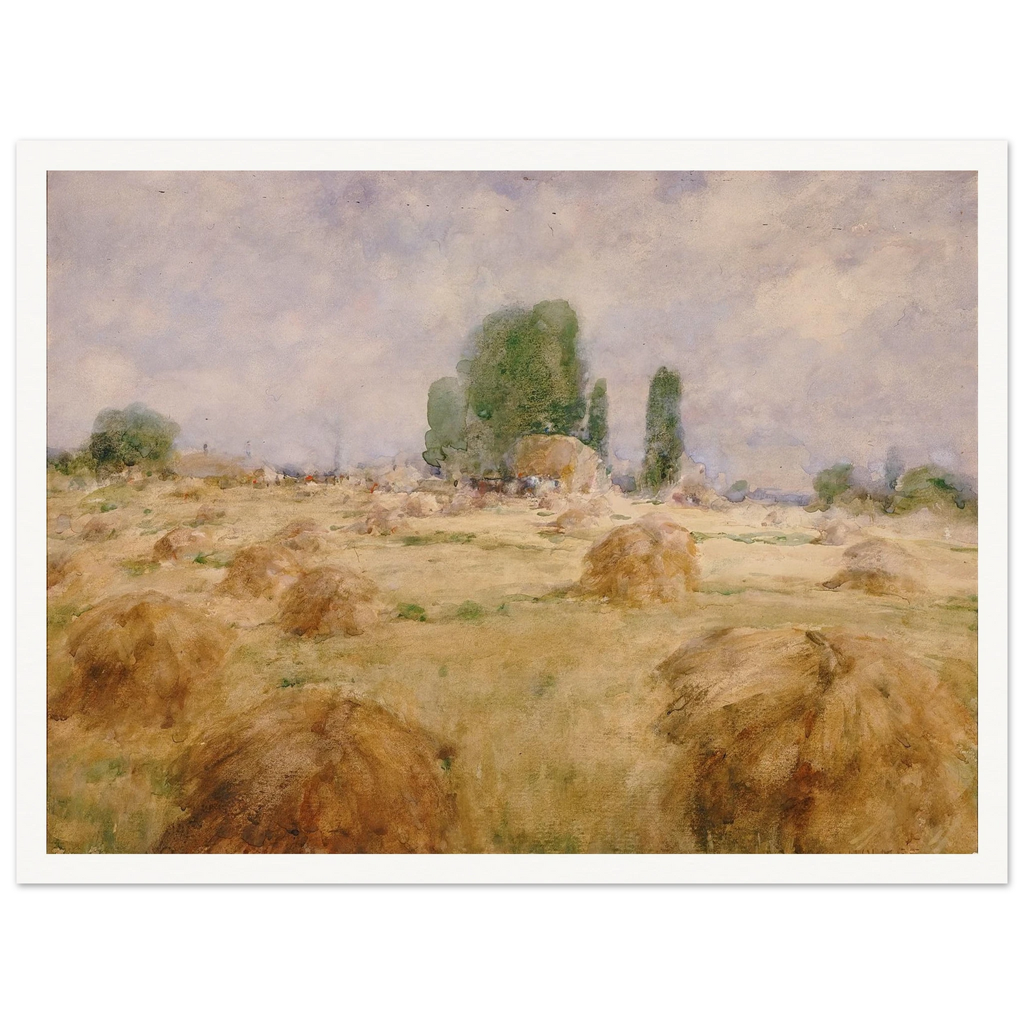 Field Of Wheat Shock Art Print | William Henry Holmes-Quipham Collections