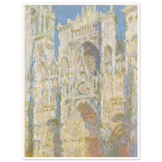 Rouen Cathedral, West Façade, Sunlight (1894) Art Print | Claude Monet-Quipham Collections