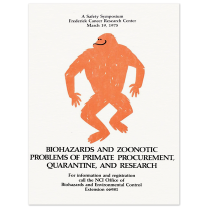 Biohazards and zoonotic problems of primate procurement, quarantine, and research (1975) Art Print | National Institutes of Health-Quipham Collections