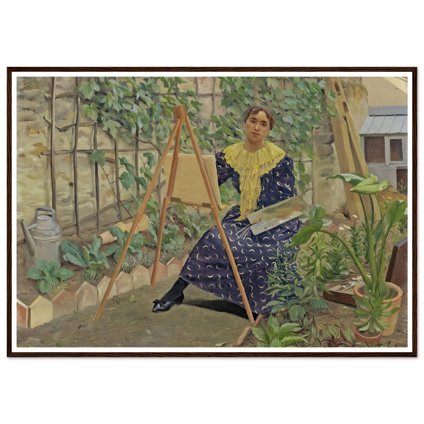 Young Girl Painting (1892) Art Print | Felix Vallotton-Quipham Collections