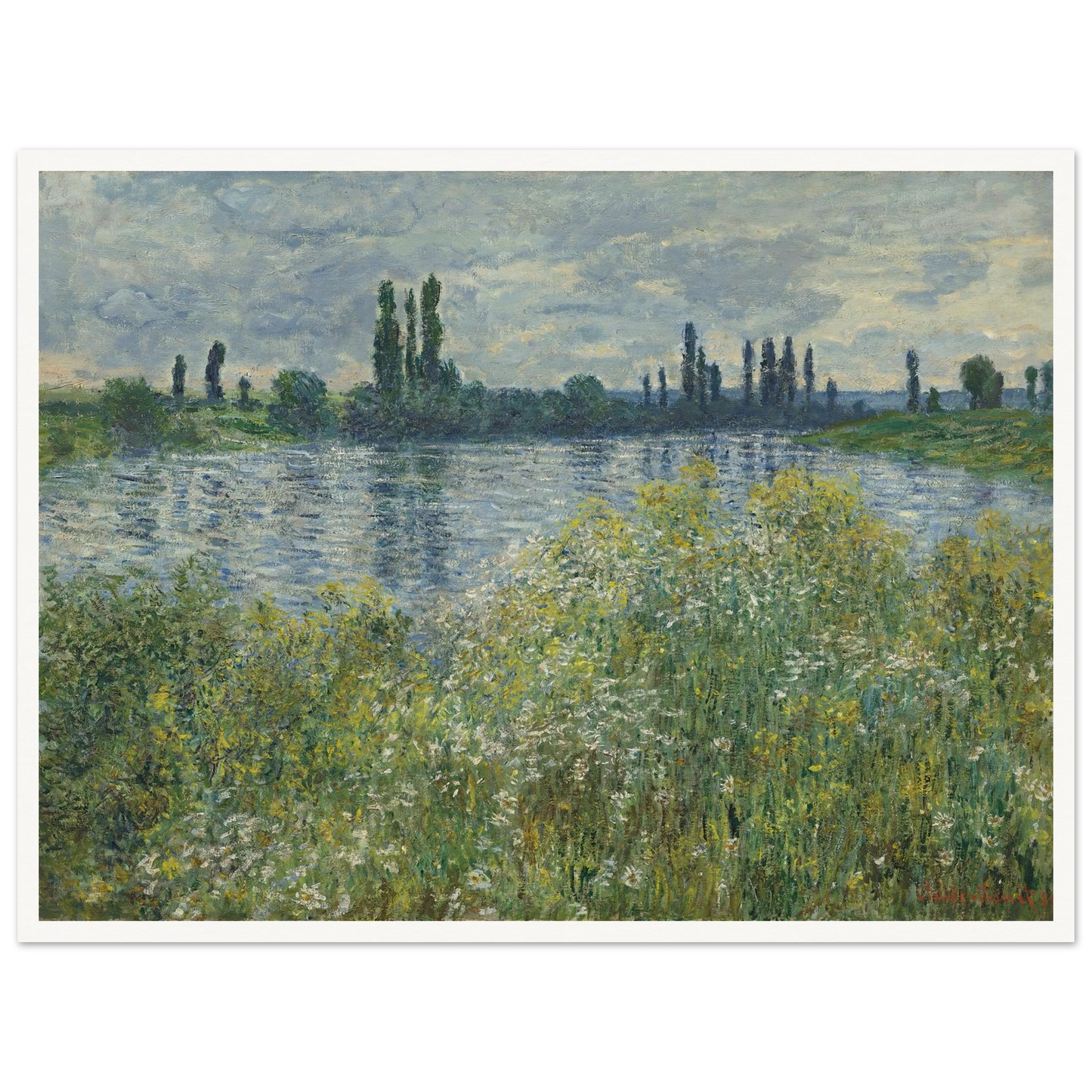 Banks of the Seine,Vétheuil (1880) Art Print | Claude Monet-Quipham Collections