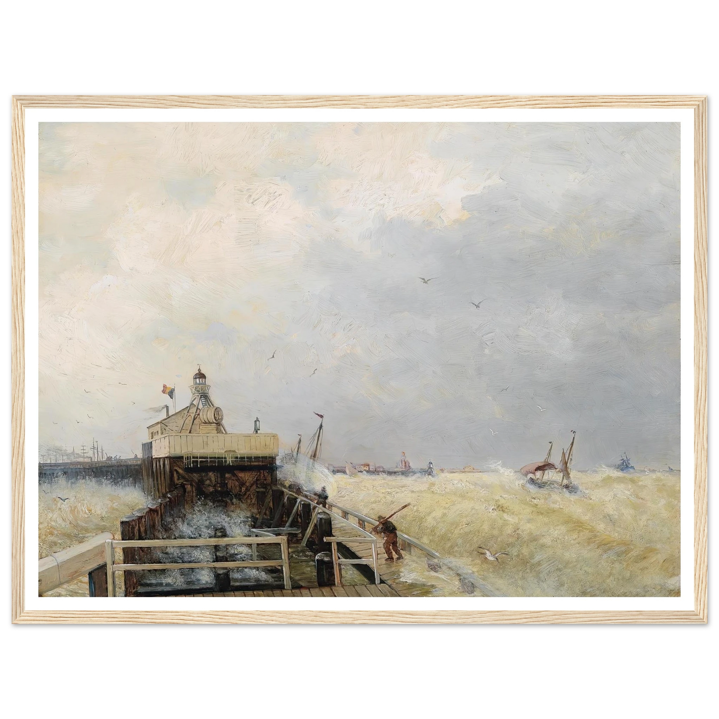 Hafen in Ostende Art Print | Hermann Ottomar Herzog-Quipham Collections