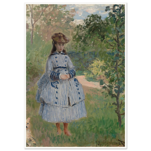 Girl with Dog (1873) Art Print | Claude Monet-Quipham Collections