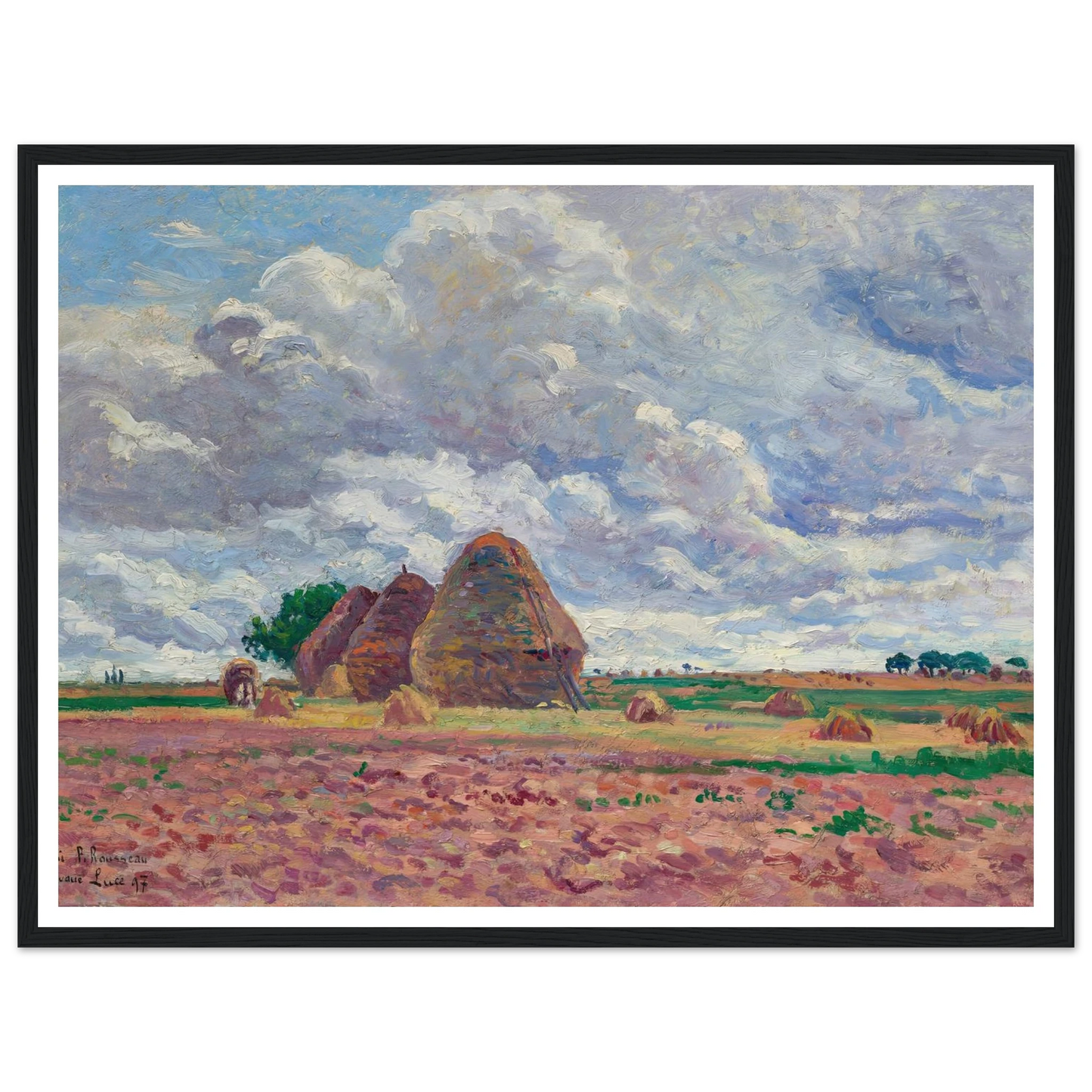 Éragny, Les Meules (1897) Art Print | Maximilien Luce-Quipham Collections
