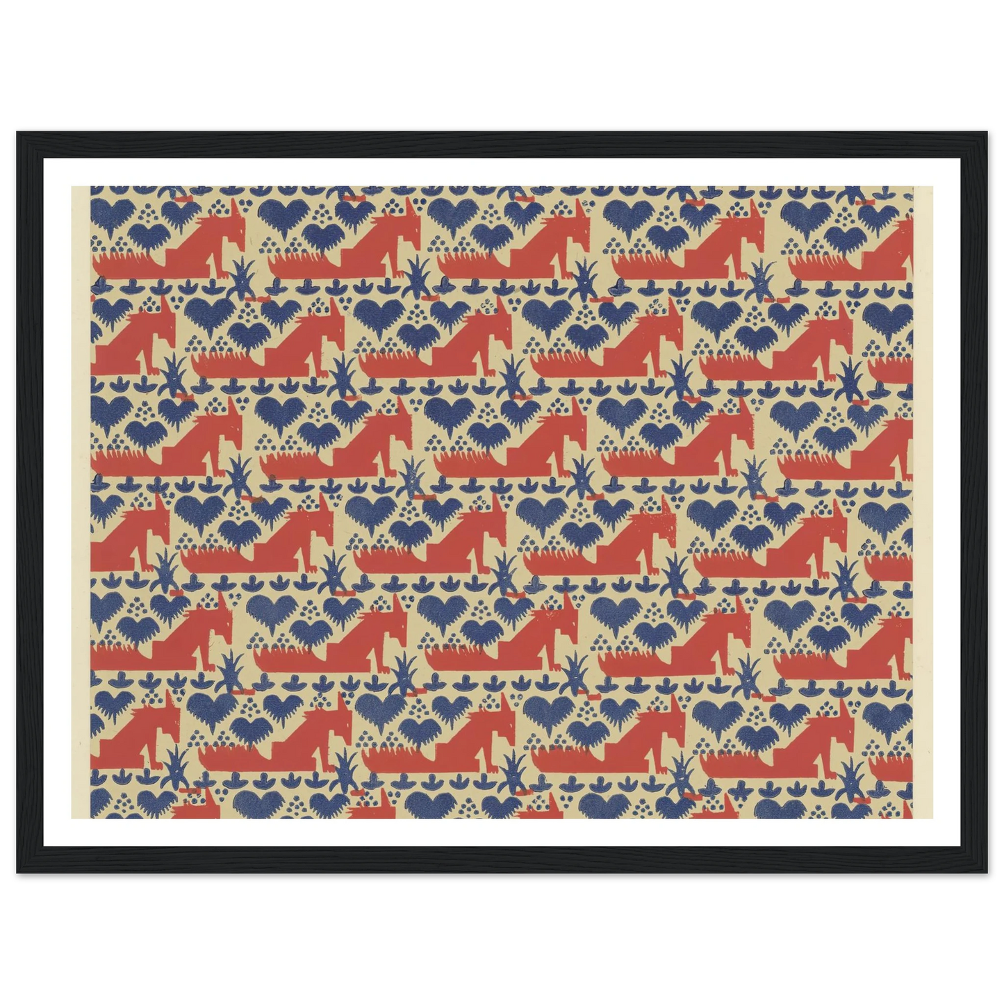 Buntpapier (Füchse) (1902 - 1906) Art Print | Maria von Uchatius-Quipham Collections