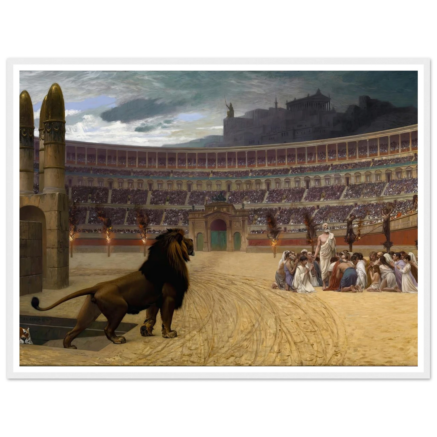 The Christian Martyrs’ Last Prayer (1863-1883) Art Print | Jean Leon Gerome-Quipham Collections