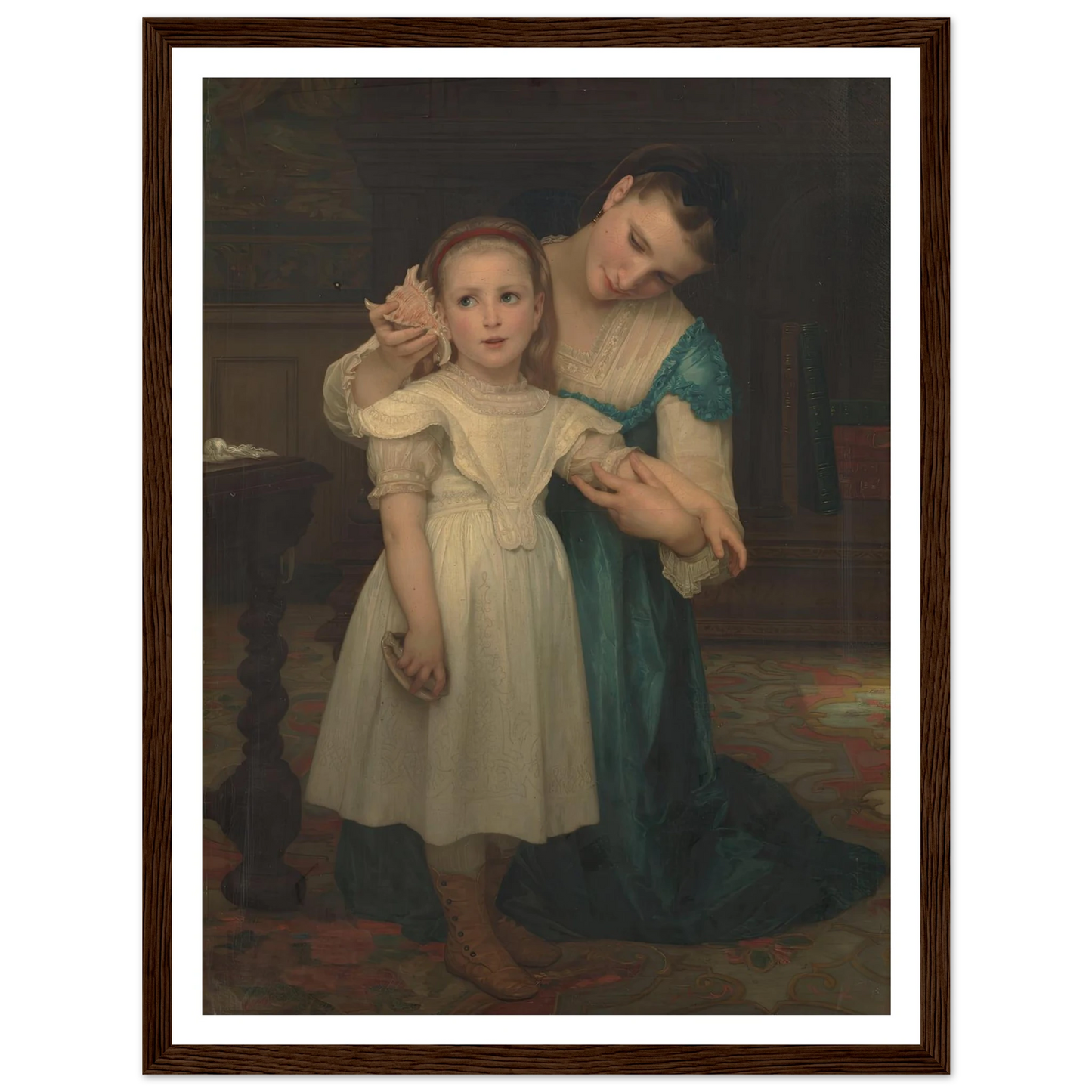 Indoors (1840-1905) Art Print | William Bouguereau-Quipham Collections
