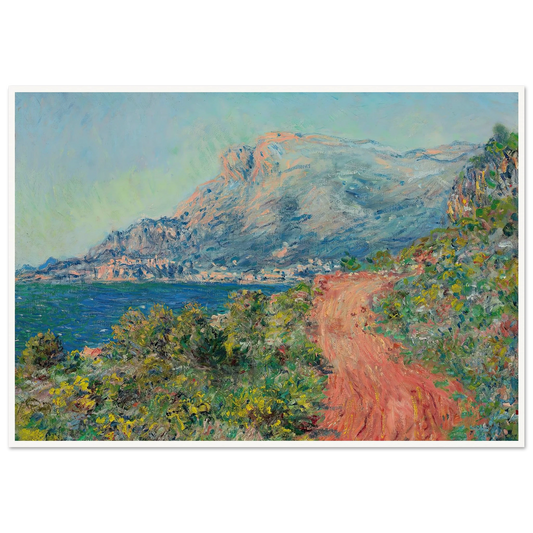La route rouge près de Menton (1884) Art Print | Claude Monet-Quipham Collections