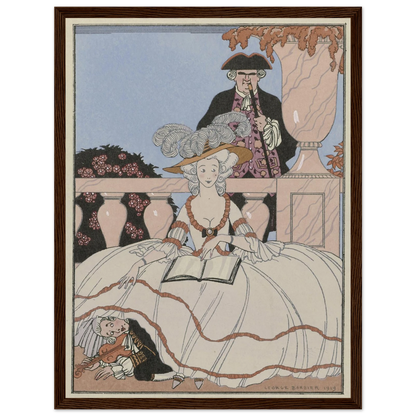 La Leçon bien apprise (1919) Art Print | George Barbier-Quipham Collections