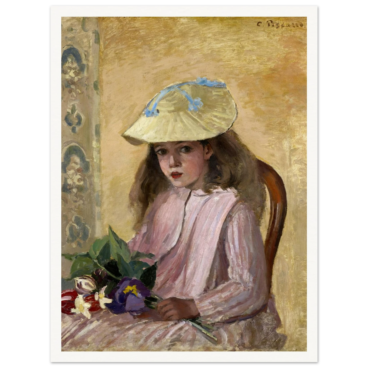 Portrait of the Artist’s Daughter (1872) Art Print | Camille Pissarro-Quipham Collections