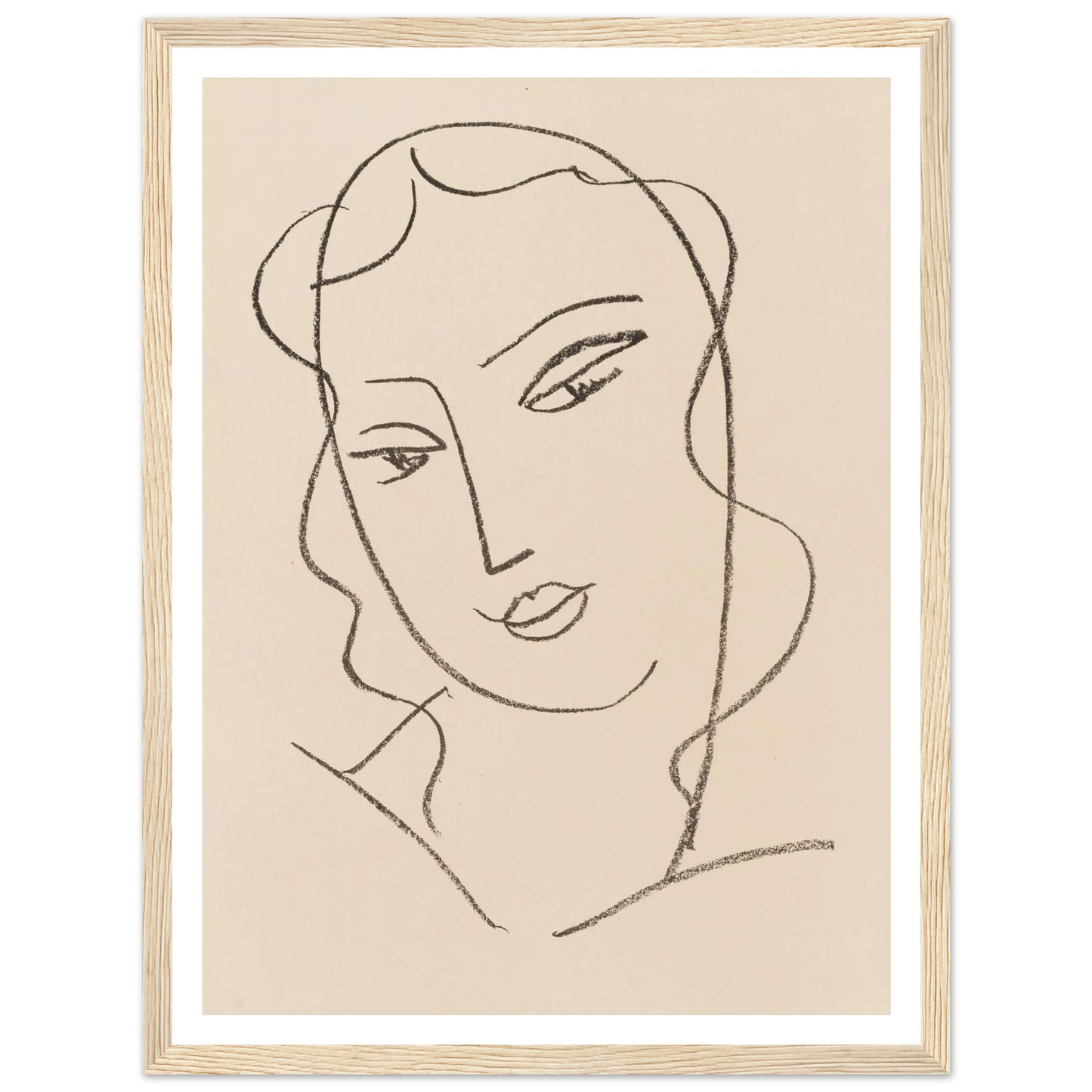 Tête voilée (1950-1951) Art Print | Henri Matisse-Quipham Collections