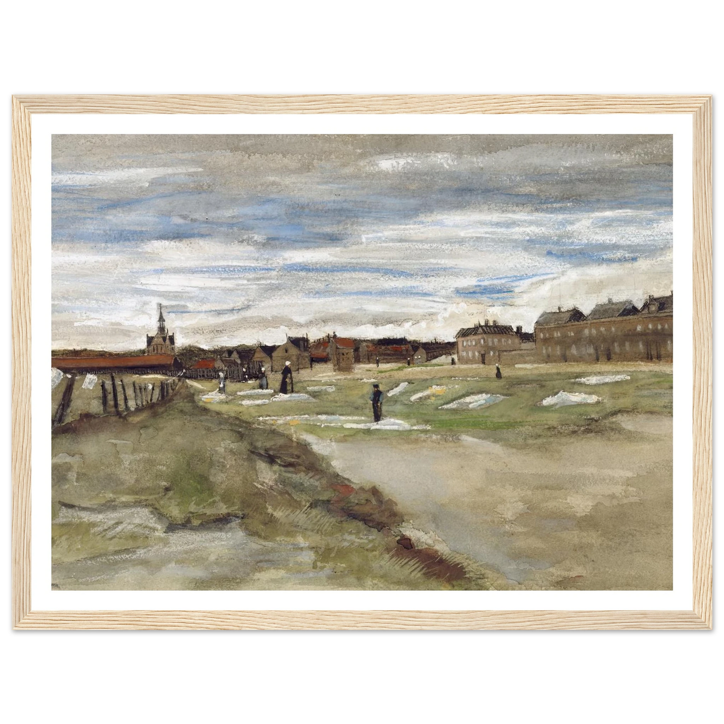 Bleachery at Scheveningen (1882) Art Print | Vincent van Gogh-Quipham Collections