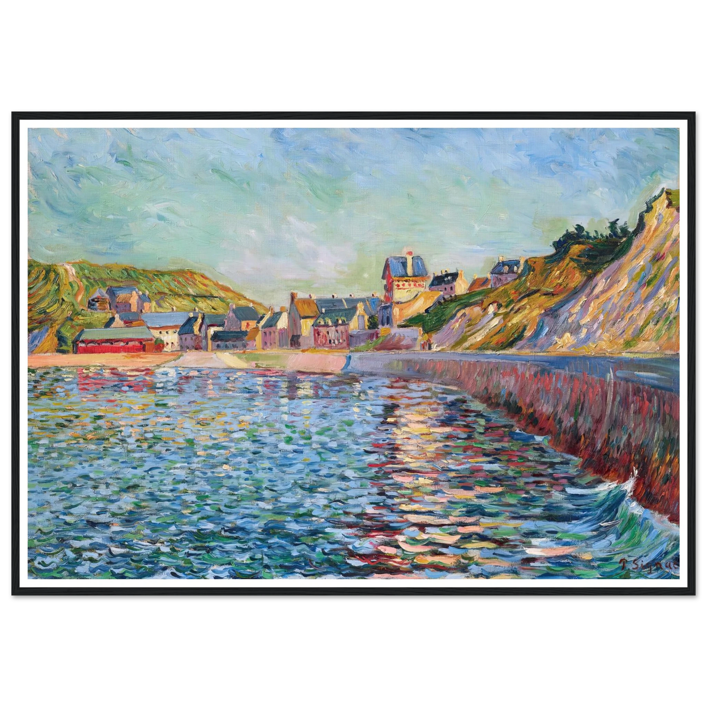 Port-en-Bessin, L’avant-port (1884) Art Print | Paul Signac-Quipham Collections
