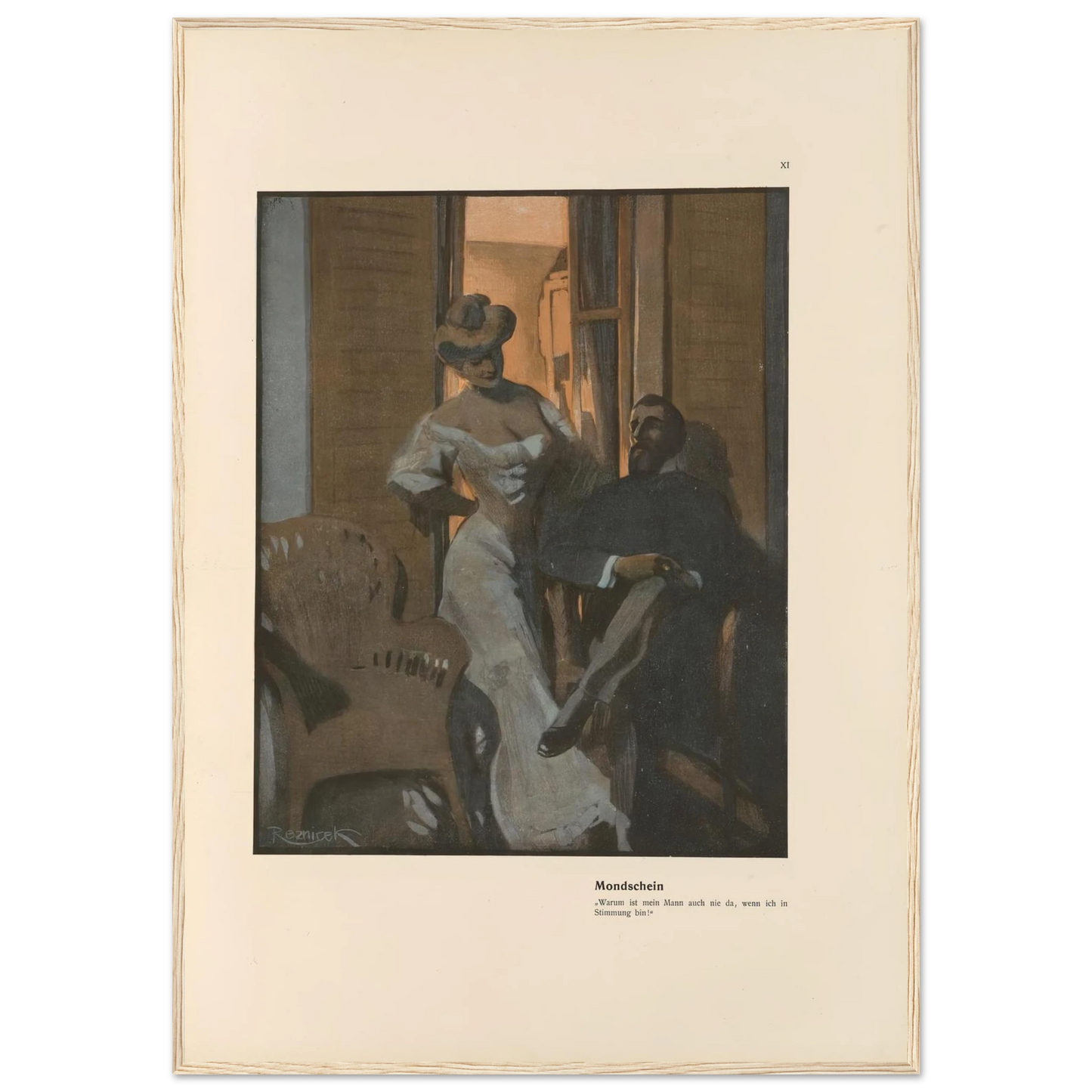 Mondschein (1908) Art Print | Ferdinand Freiherr von Reznicek-Quipham Collections