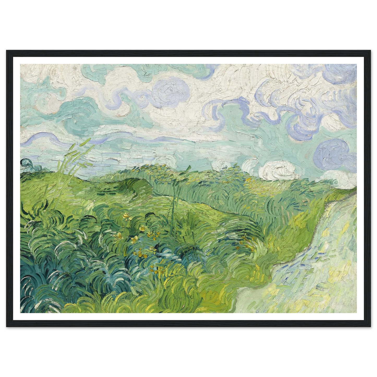 Green Wheat Fields, Auvers (1890) Art Print | Vincent van Gogh-Quipham Collections