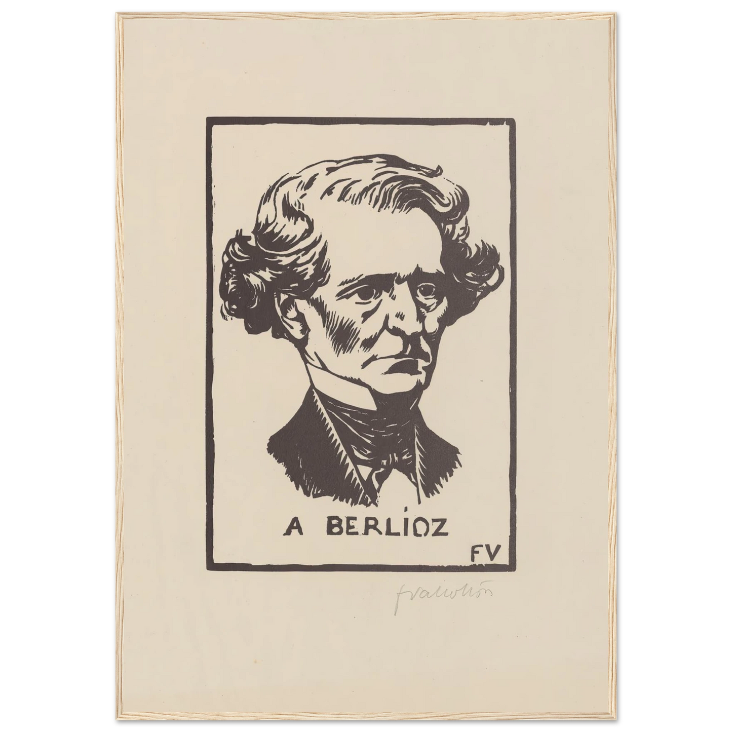 A Berlioz (1891) Art Print | Felix Vallotton-Quipham Collections