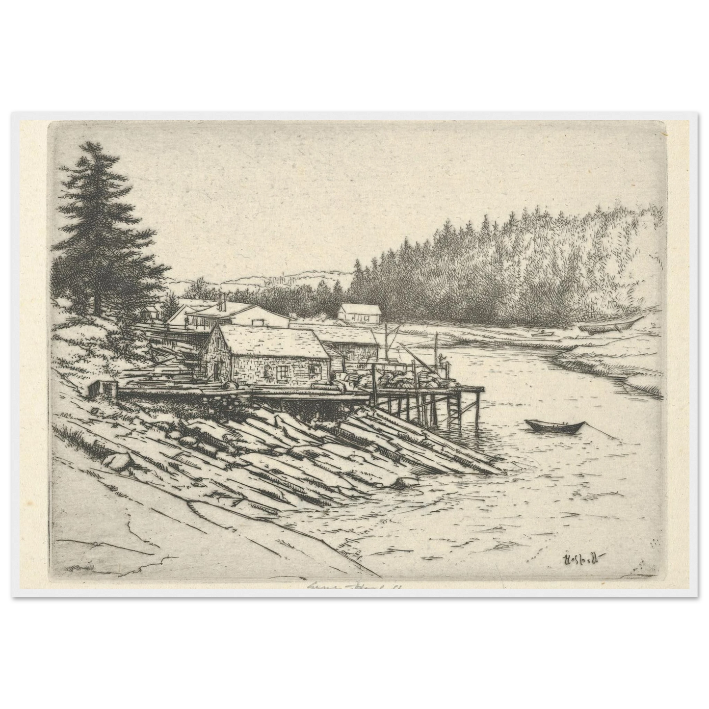 Carrying Place (1923) Art Print | Ernest Haskell-Quipham Collections