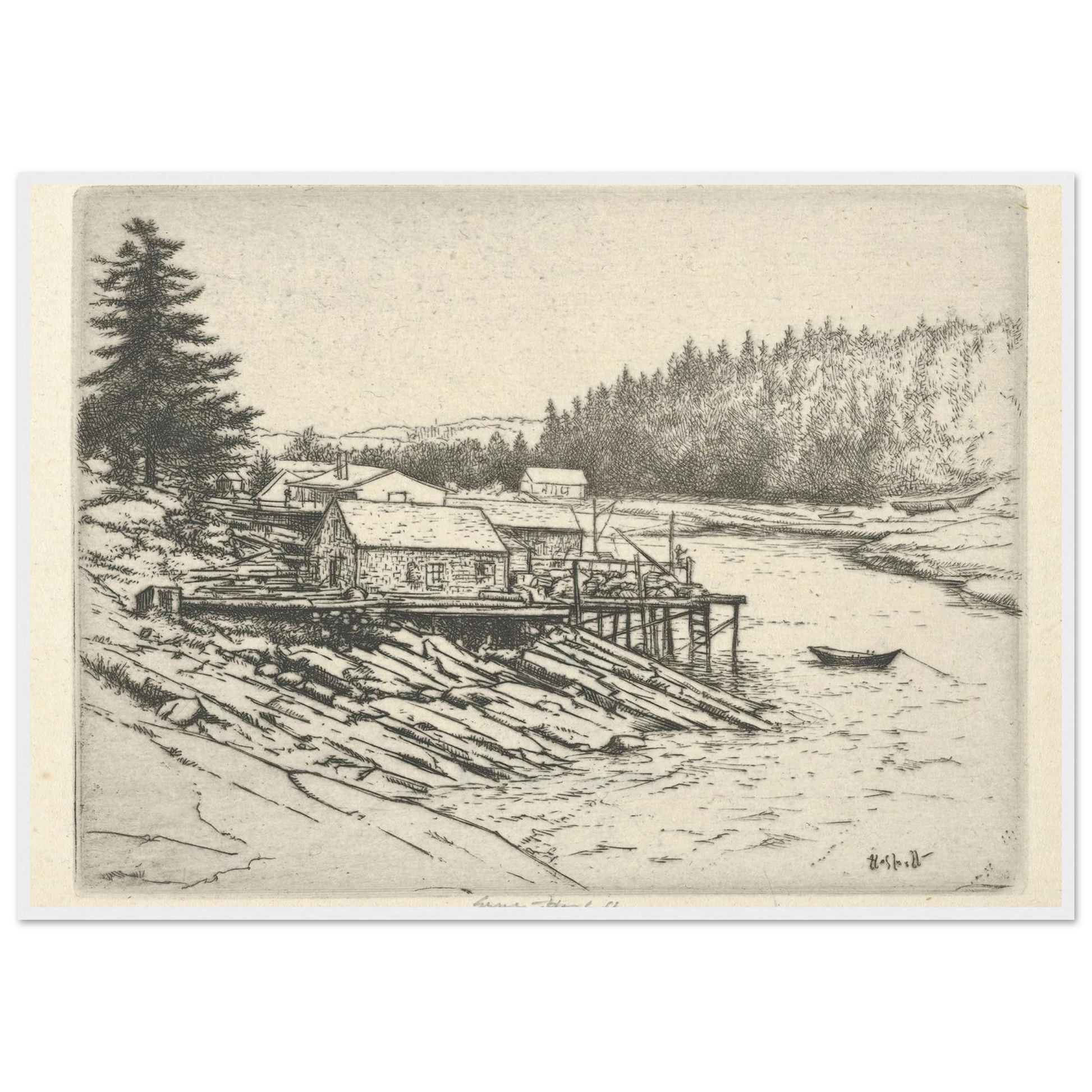Carrying Place (1923) Art Print | Ernest Haskell-Quipham Collections