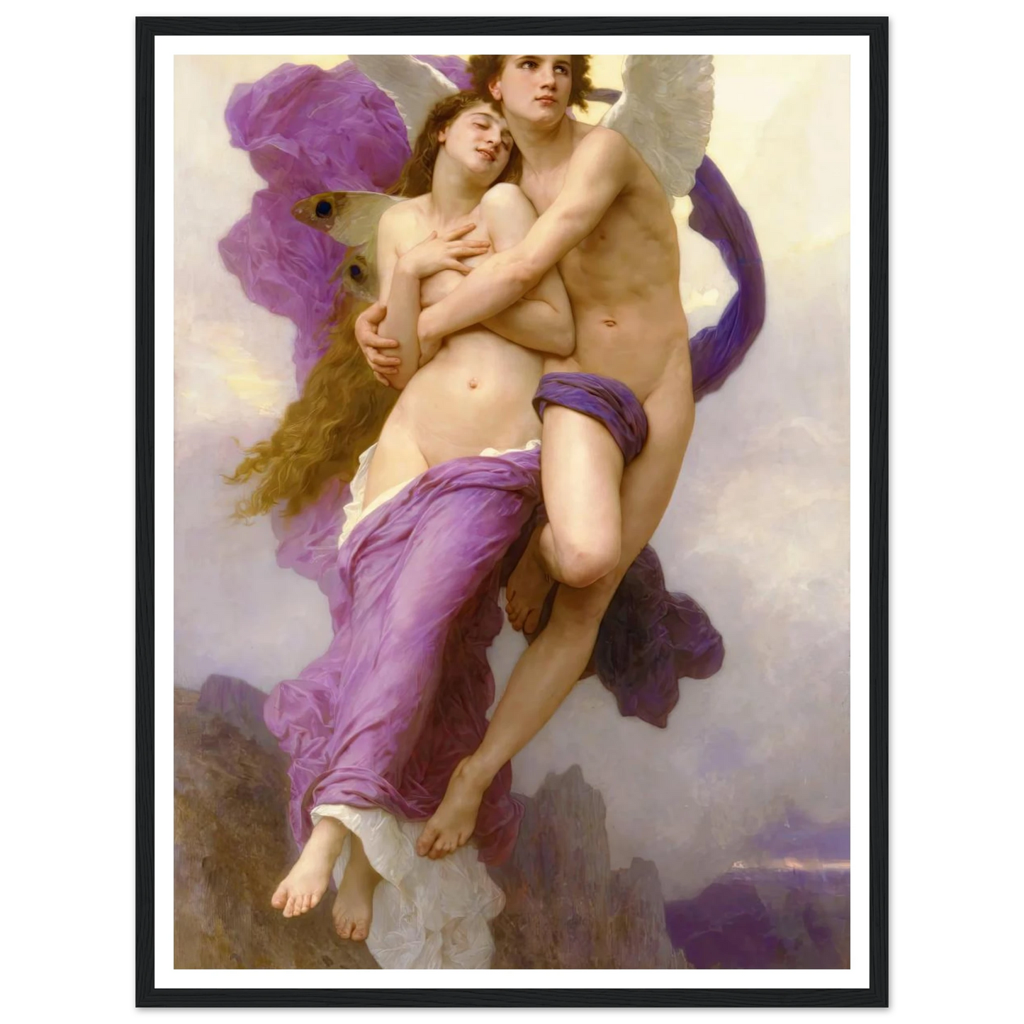 The abduction of Psyche (1895) Art Print | William Bouguereau-Quipham Collections