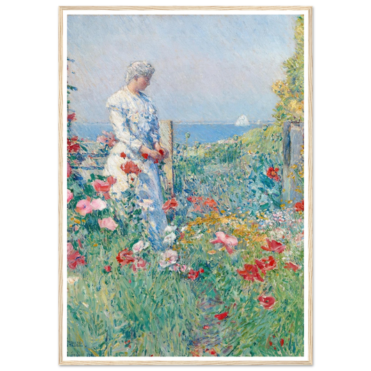 In the Garden (Celia Thaxter in Her Garden) (1892) Art Print | Childe Hassam-Quipham Collections
