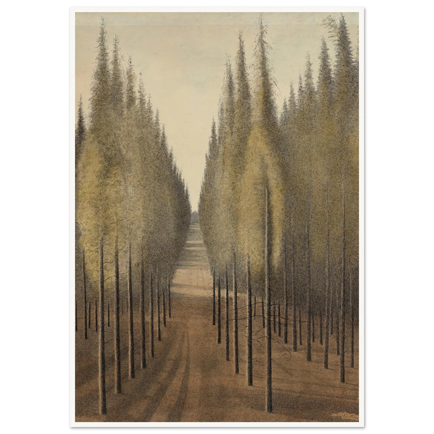 De brandgang (1944) Art Print | Leon Spilliaert-Quipham Collections