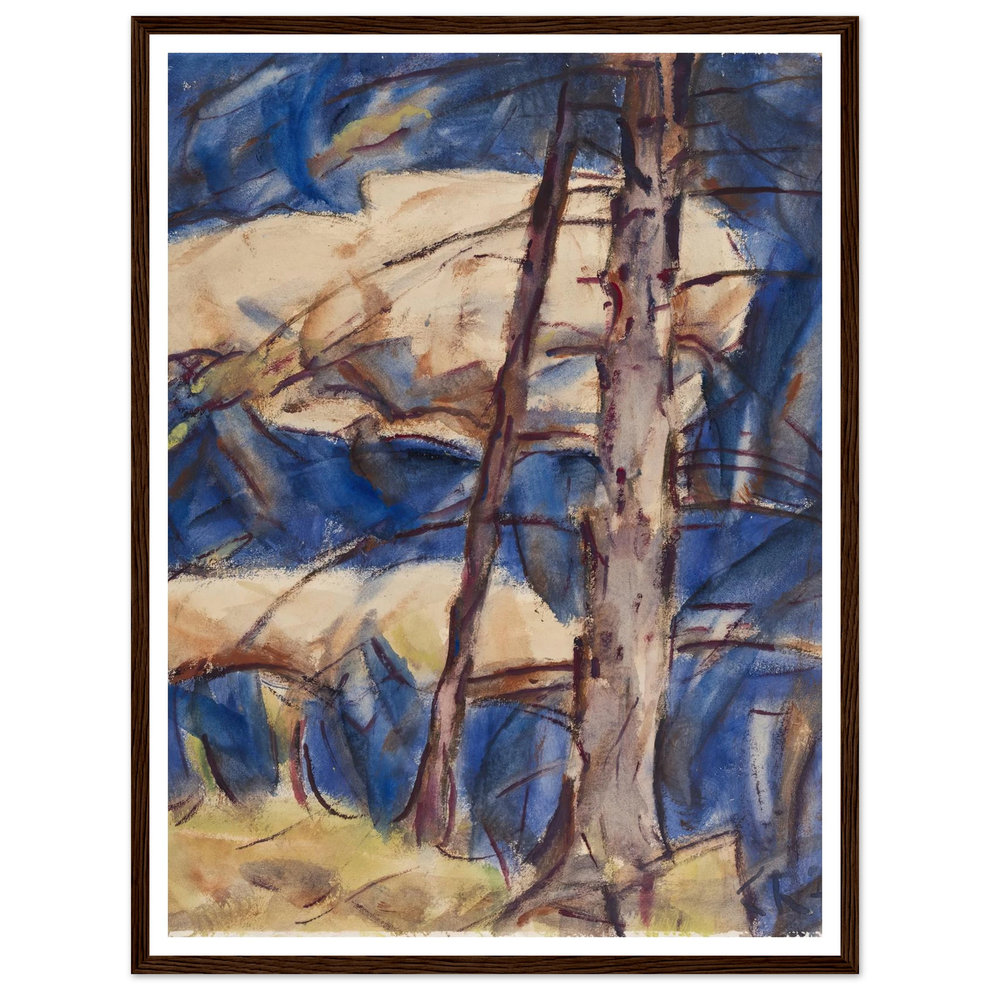 Bare Conifers (1921) Art Print | Christian Rohlfs-Quipham Collections
