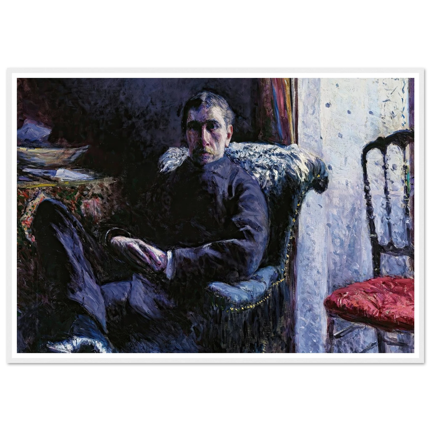 Portrait de Georges Roman (1879) Art Print | Gustave Caillebotte-Quipham Collections