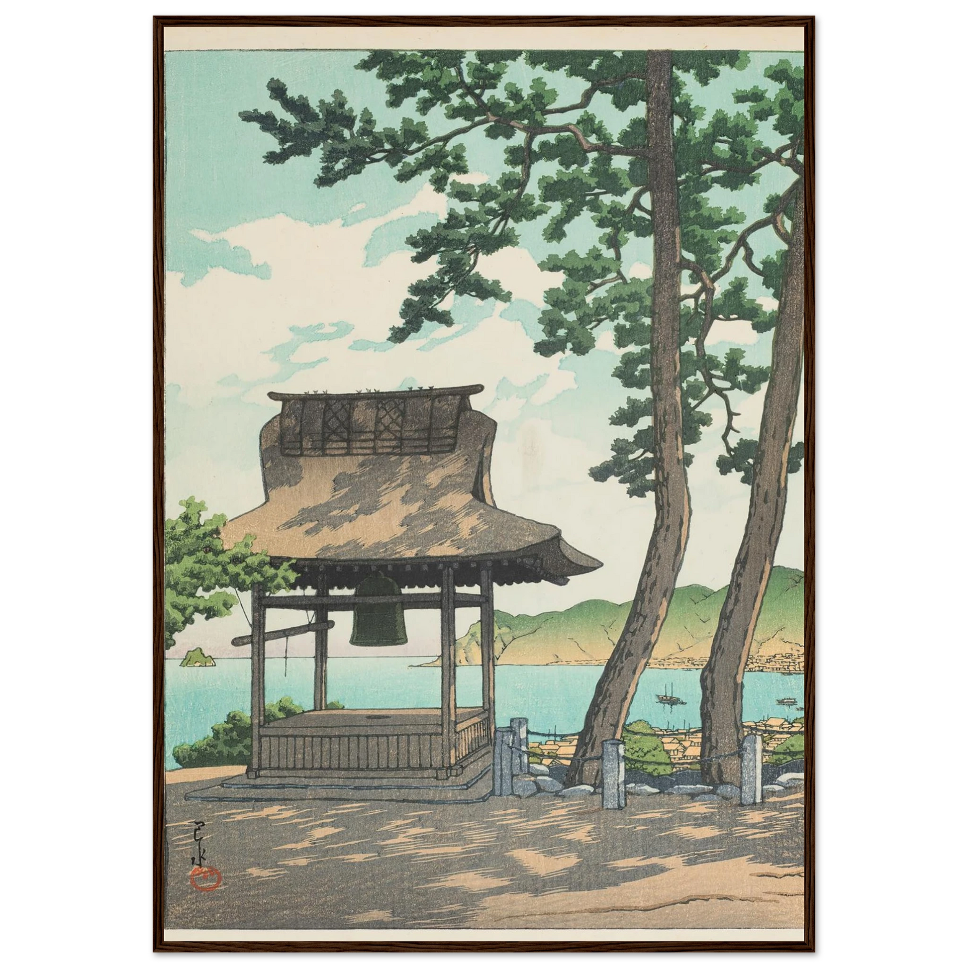 Izu Ito Shugetsuin (Shugetsu Temple in Ito, Izu) (1933) Art Print | Kawase Hasui-Quipham Collections
