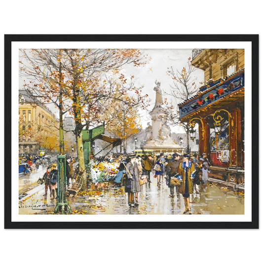 Place De La Republique Art Print | Eugene Galien Laloue-Quipham Collections