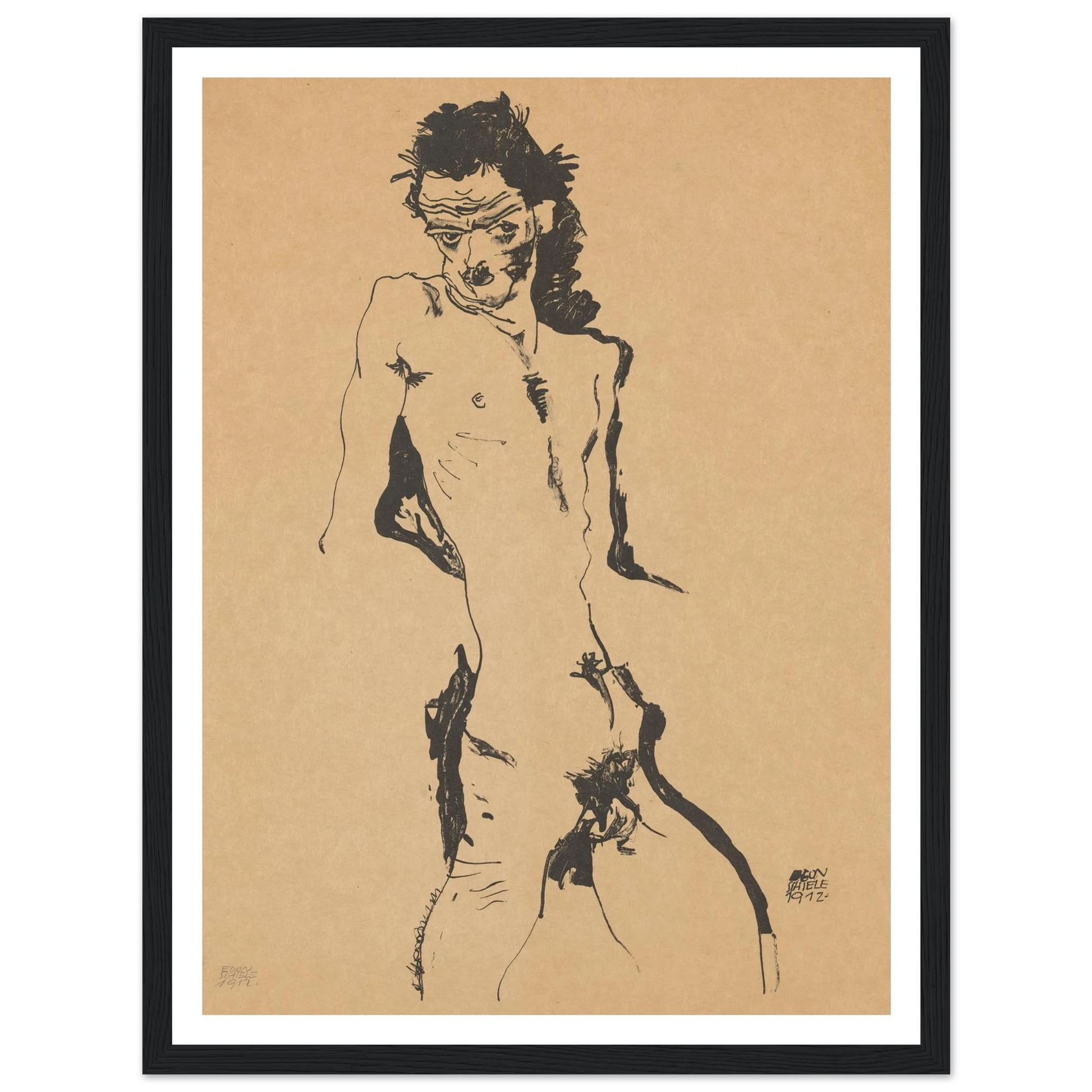Selbstporträt (1988) Art Print | Egon Schiele-Quipham Collections