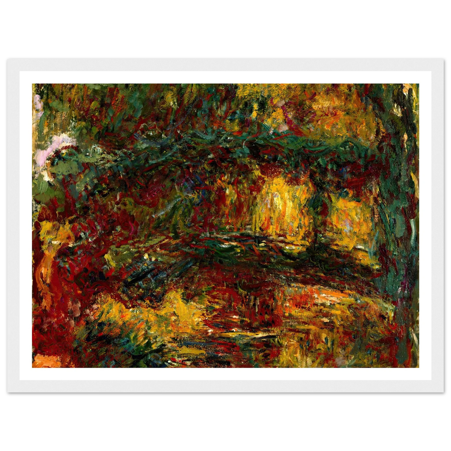 The Japanese Footbridge, Giverny (circa 1922) Art Print | Claude Monet-Quipham Collections