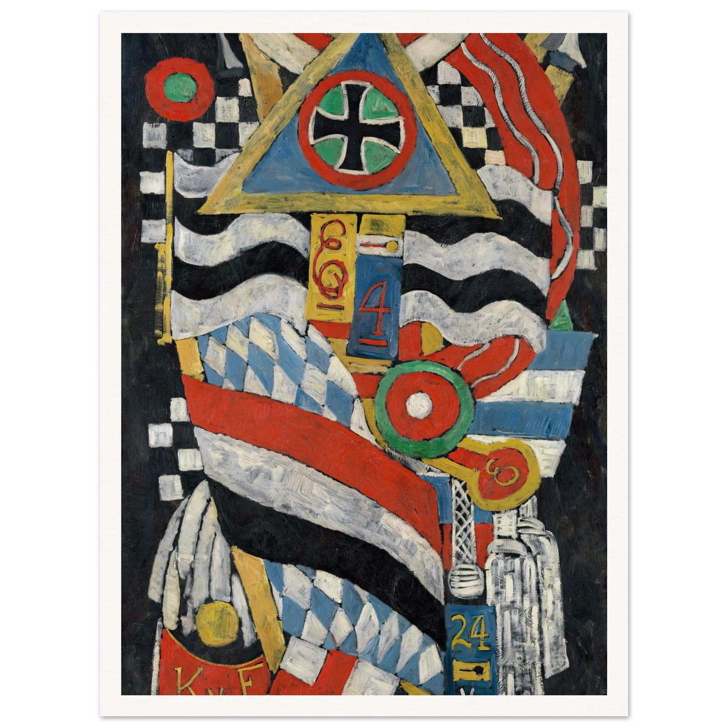 Portrait of a German Officer (1914) Art Print | Marsden Hartley-Quipham Collections