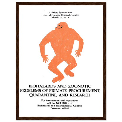 Biohazards and zoonotic problems of primate procurement, quarantine, and research (1975) Art Print | National Institutes of Health-Quipham Collections