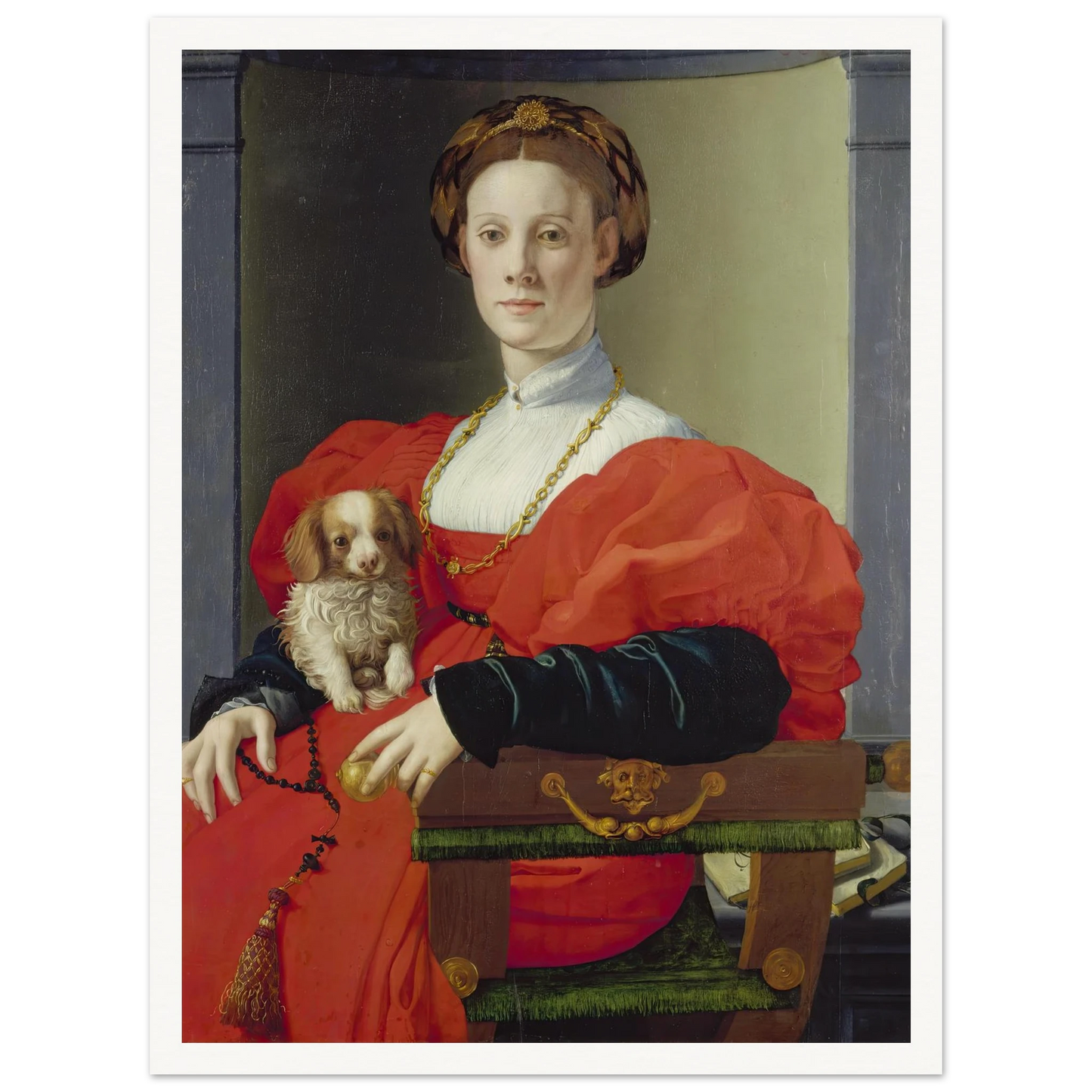 Portrait of a Lady in Red (Francesca Salviati) (ca. 1533) Art Print | Agnolo Bronzino-Quipham Collections