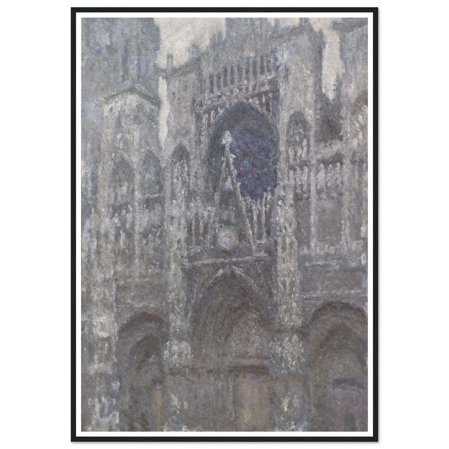 The Cathedral in Rouen. The portal, Grey Weather (1892) Art Print | Claude Monet-Quipham Collections