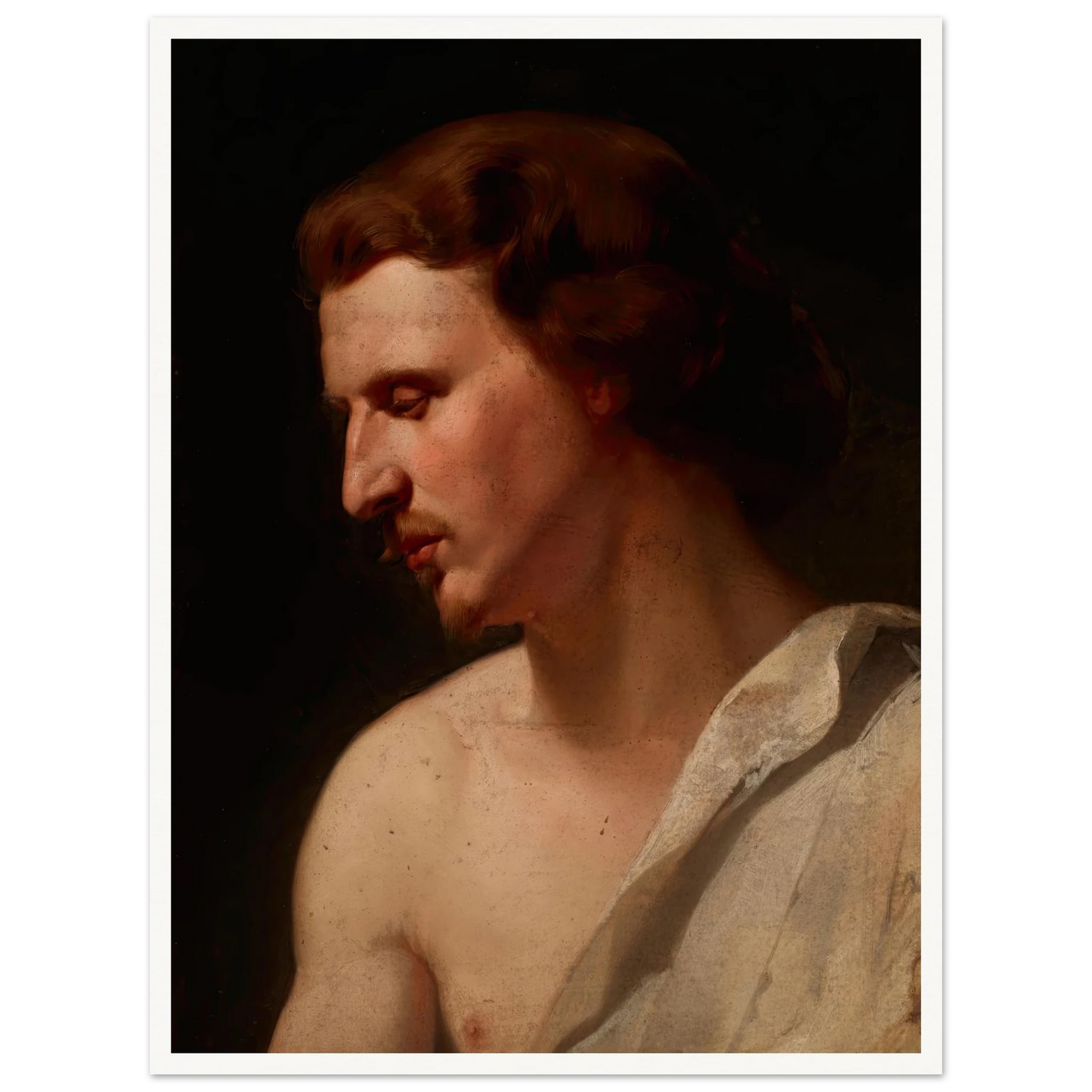 Academic study – young man (1859) Art Print | Jan Matejko-Quipham Collections