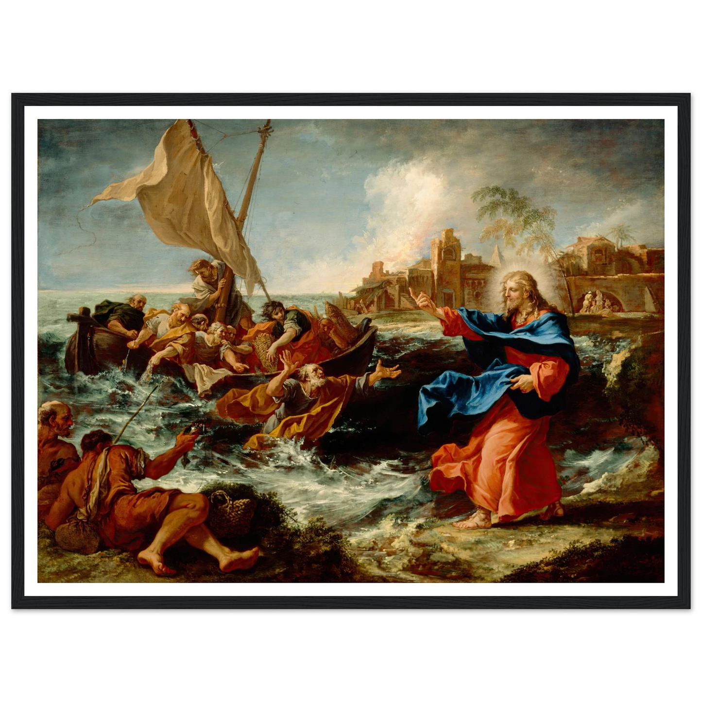 The Miraculous Draught Of Fishes (ca. between 1695 and 1697) Art Print | Sebastiano Ricci-Quipham Collections