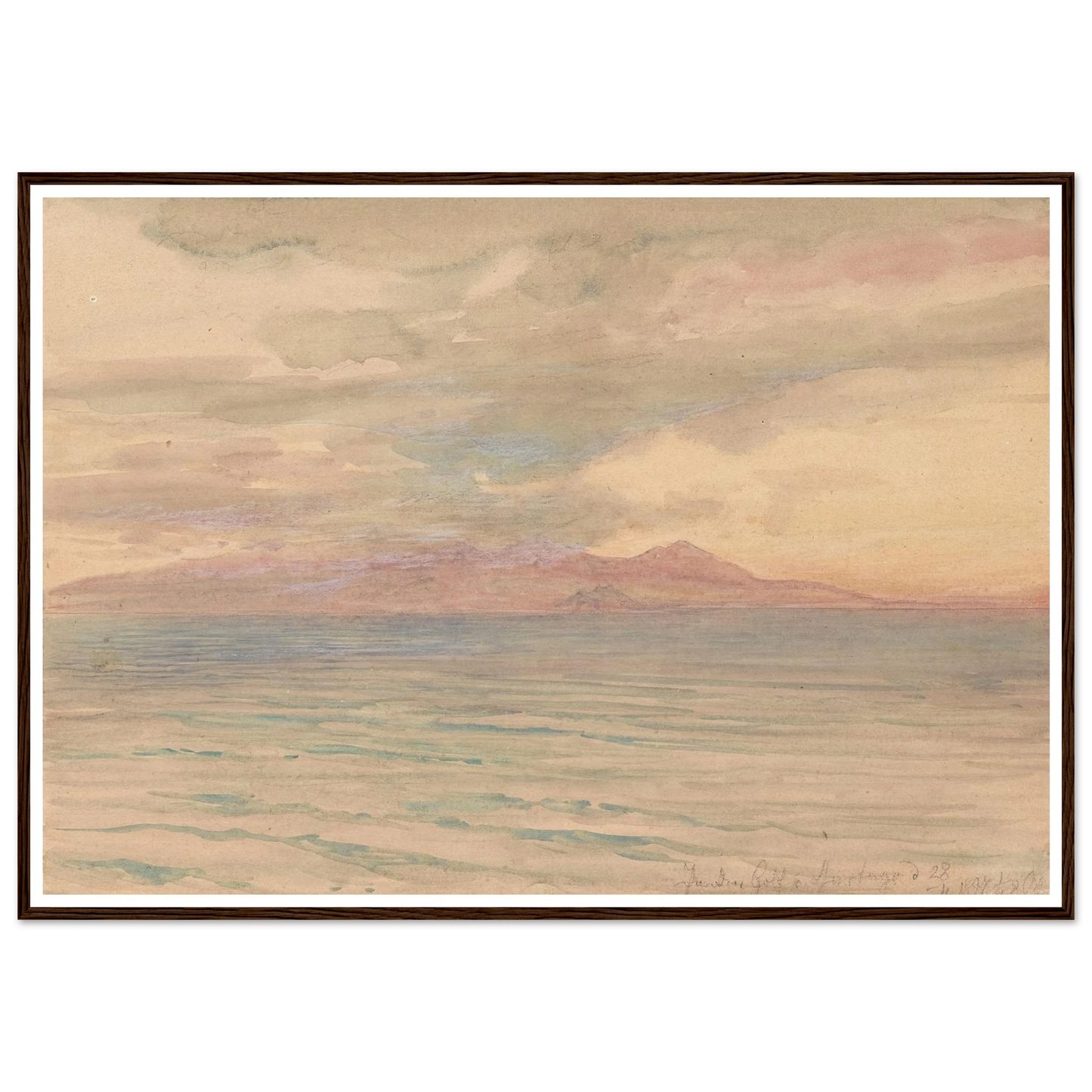 Sonnenuntergang im Golf von Karthago (1897) Art Print | Josef Hoffmann-Quipham Collections