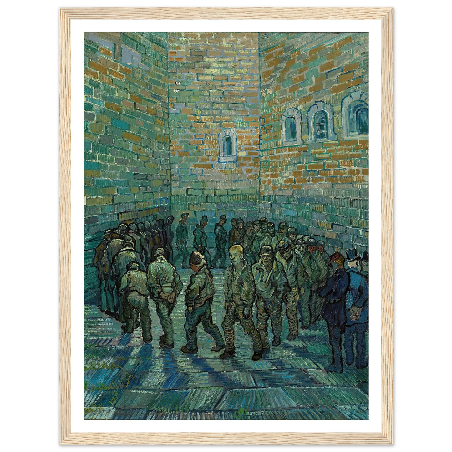 The Prison Courtyard (1890) Art Print | Vincent van Gogh-Quipham Collections