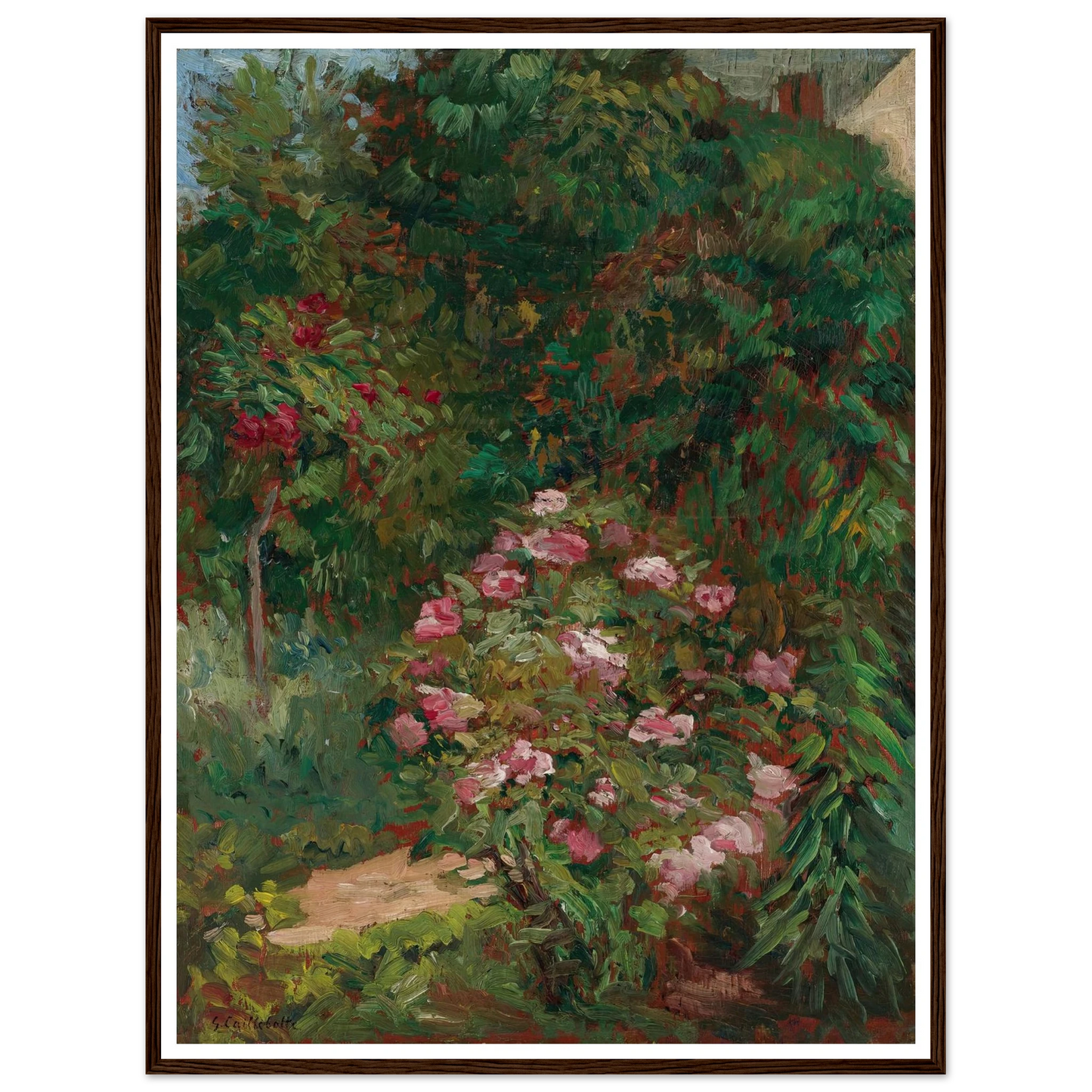 Massif De Fleurs, Jardin Du Petit Gennevilliers (1884) Art Print | Gustave Caillebotte-Quipham Collections
